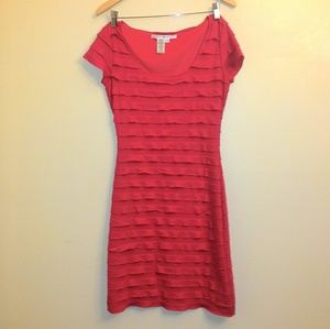 Max Studio Dress Short Sleeves Ruffled